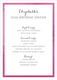 Foil Frame Menu Cards Image 8 of 15